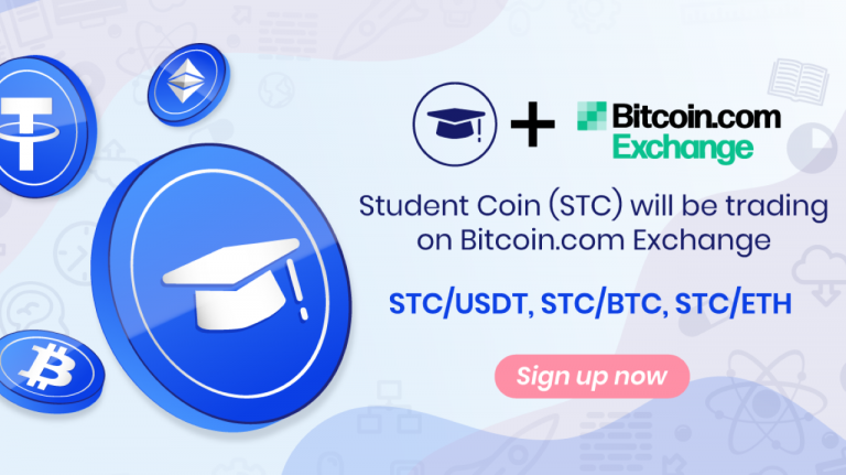 Student Coin (STC) Token Is Now Listed on Bitcoin.com Exchange