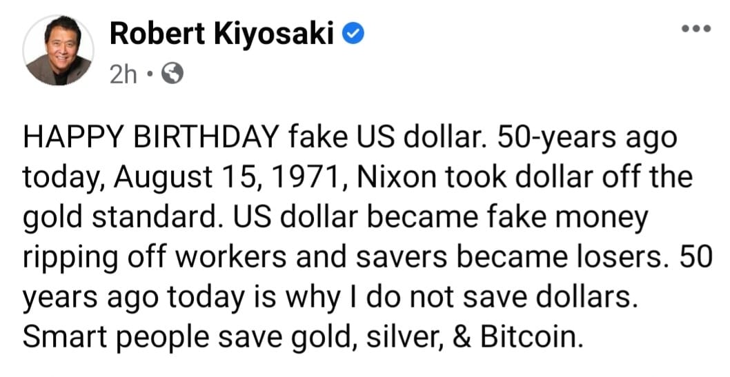 The 50th Anniversary of ‘Nixon Shock:’ How Suspending the Dollar’s Convertibility With Gold Fueled Today’s Fiat World