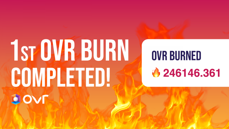 OVR and the Results of the Token Burning Program’s First Month