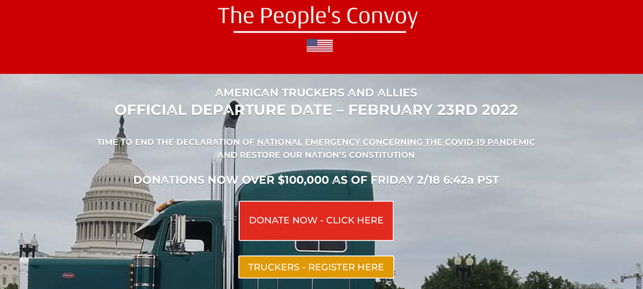 American Truckers Are Planning a Convoy to Washington, Group Raises Over $100K