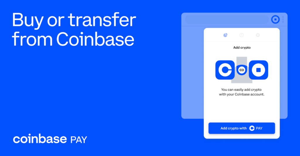 Be web3-ready in a number of clicks with Coinbase Pay